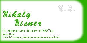 mihaly misner business card